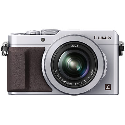 Panasonic Lumix DMC-LX100 Camera, 4K Ultra HD, 12.8MP, 3.1x Optical Zoom, EVF, 3 LCD Screen Silver Panasonic Lumix DMC-LX100 Camera, 4K Ultra HD, 12.8MP, 3.1x Optical Zoom, EVF, 3 LCD Screen Silver